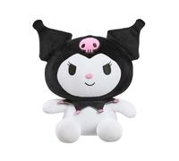 Hello Kitty Friends Plush, 22cm Kuromi Soft Toy, Cheeky and Stylish Kuromi Character from Series, Official Licensed Plush Collectable, for Ages 4+