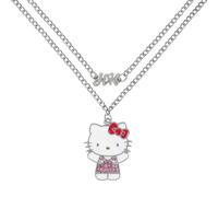 KIDS EUROSWAN Hello Kitty Girls Silver Plated Cartoon Pendant Necklace Set