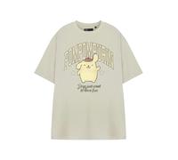 Hello Kitty & Friends Womens Beige Pompompurin Short Sleeved T-Shirt - Small