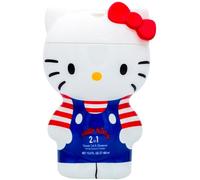 Hello Kitty 2-in-1 Vegan Shower Gel & Shampoo for Kids & Adults - 90% Natural Ingredients, Hydrating & Gentle Formula, Dermatologically Tested, Pleasant Scent, Fun 3D Bottle, Ages 3+, 400ml