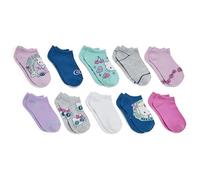 Hello Kitty Girl's 10 Pack No Show Ankle Socks Casual, Assorted Pink, 22-25 EU (Pack of 10)