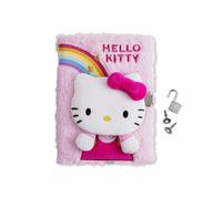 Hello Kitty Plush Notebook 3-D Secret Diary with Lock A5 Lined for Girls