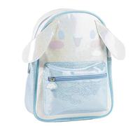 Hello Kitty Girls' Backpack - Leisure Backpack - One Size Light Blue with Glitter, Front Pocket with Zip and Adjustable Straps, Official License for School and Walks