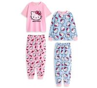 Hello Kitty Girl's Multi-Pack of 2 Long Leg Pyjama Set | Girls Multicoloured | Size: 13-14 Years Hello Kitty Multicolor 13-14 Years