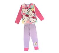 Hello Kitty Girls Pyjamas, 2 Piece Nightwear Set, Pink/Lilac Age 11-12 Years