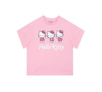 Hello Kitty Girls Tshirt, Boxy Short Sleeve Kids Tshirt, Pink Summer Girls Top, 7-8 Years