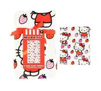 Hello Kitty Hand Towels 2 Pack - 100% Cotton Super Soft & Absorbent Bathroom & Kitchen Towels - Cute Sanrio Strawberry Design - 16” x 28” (Officially Licensed Product) by Franco