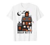 Hello Kitty Haunted House Halloween T-Shirt, Men, White, 6X-Large