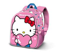 Hello Kitty Heart-Basic Backpack, Pink, 30 x 38 cm, Capacity 13 L