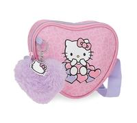 Hello Kitty Hearts & Dots Shoulder Bag Pink 17x14.5x5cm Polyester L, Pink, Shoulder Bag