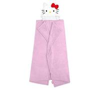 Official Hello Kitty Hooded Fleece Throw Blanket | Super Soft Warm Pink Throw, 3D Design | Perfect For Home, Bedroom, Sleepovers & Camping | Size 100 x 120cm