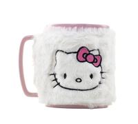 Pyramid International HELLO KITTY FUZZY MUG - Cute Hello Kitty Design, Suitable for Coffee or Tea, Comfortable Grip, Awesome Gift for Hello Kitty Fans, Durable and Microwave Safe