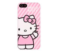 Hello Kitty HK-54609 Striped HardShell Case for iPhone 5-1 Pack - Retail Packaging - Pink