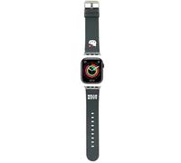 Hello Kitty HKAWMPGKHK Watch Strap for Apple Watch 38/40/41 mm Black Belt Kitty Head