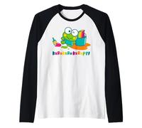 Hello Kitty Kerokerokeroppi Creative Genius Fun Classic Pose Raglan Baseball Tee
