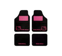 HELLO KITTY KIT3013 Set of 4 Universal Carpet Mats, Colour Black, AUTO