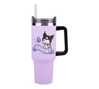 Paladone Kuromi 900ml Purple Insulated Cup and Straw, Officially Licensed Sanrio Hello Kitty & Friends Quencher Bottle with Handle for Water, Iced Tea, Coffee, Cute Pop Culture Collectible for Fans