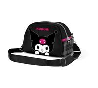 Hello Kitty Kuromi Skull-Bowling Lite Crossbody Bag, Black, 23 x 14 cm