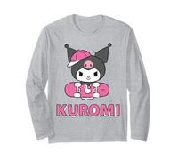 Hello Kitty Kuromi Street Style Skateboard Emo Classic Punk Long Sleeve T-Shirt