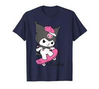 Hello Kitty Kuromi Street Style Skateboard Fun Classic Pose T-Shirt