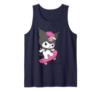 Hello Kitty Kuromi Street Style Skateboard Fun Classic Pose Tank Top