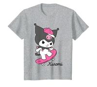 Hello Kitty Kuromi Street Style Skateboard Fun Pose Classic T-Shirt
