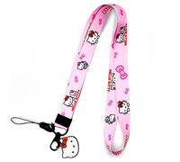 Hello Kitty Lanyard for Keys,Lanyards for ID Badges,Lanyard for Women,Cute Lanyard,Kawaii Lanyard,Anime Lanyard,Pink Lanyard