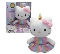 Hello Kitty Limited Edition Sparkle Kitty Plush Toy with Certificate of Authenticity, Collectible Classic Hello Kitty Soft Toy, Sparkly Finish Premium Plush for Fans & Collectors