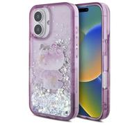 Hello Kitty Liquid Glitter 50th Anniversary Party Case for iPhone 16 6.1" Purple - HKHCP16SL50PPU