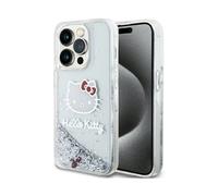 Hello Kitty Liquid Glitter Charms Case, Silver - iPhone 13 Pro Max