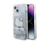 Hello Kitty Liquid Glitter Charms Case, Silver - iPhone 14