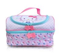 Hello Kitty Lunch Bag for Girls Insulated Lunch Box with Compartments Snacks Food Carrier for School Picnic Cooler Bag