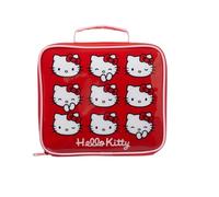 Hello Kitty Lunch Bag with Pocket - 21 x 8 x 24 cm Lunch Box for School & School Kids | Insulated Lunch Box with Handle & Zip | Disney Movie Fun Alien Prints