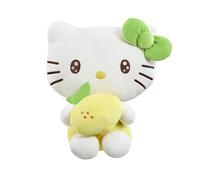 Hello Kitty Macedonia Plush, 32cm Lemon Soft Toy, Cute in Bright Lemon-Themed Outfit, Official Licensed Plush for Fans and Collectors, Suitable for Ages 4+