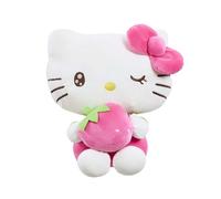 Hello Kitty Macedonia Plush, 32cm Strawberry Soft Toy, Cute in Strawberry-Themed Outfit, Official Licensed Plush for Fans and Collectors, Suitable for Ages 4+