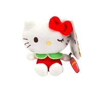 Hello Kitty Macedonia Scented Plush, 12cm Red Dress Wink, Cute Character in Red Dress, Scented Soft Toy, Official Licensed Merchandise, for Fans, Suitable for Ages 4+