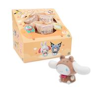 Hello Kitty Mini Figure Blind Bag - 1 Random Figure Included (4cm Dressing Up Series), Collect 1 of 6 Characters in Regular or Flocked Style, Cute Sanrio Surprise Toy for Fans