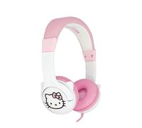 HELLO KITTY MOULDED WHITE/PINK CHILDRENS HEADPHONES