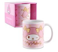 Hello Kitty Mug 350 ml - My Melody Ceramic Mug with Handle - Official Sanrio Design - Gift for Kids & Fans - Coffee Mug/Mug