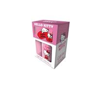 Hello Kitty My Heart Mug, Coaster Keychain Gift Set - Adorable and Collectib...