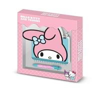 Hello Kitty My Melody Face-Pack of Kawaii Diary + 6-Coloured Pen, Pink
