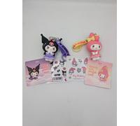Hello Kitty- My Melody & Kuromi Angle + Devil Keychains