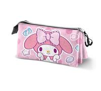 Hello Kitty My Melody Sweets-Triple Pencil Case, Pink, 23 x 11 cm