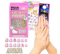 Hello Kitty Nail Art Stickers Set for Girls - Bundle with Hello Kitty Stick On Nails Plus Tattoos, More for Hello Kitty Party Supplies | Hello Kitty Press On Nails for Kids