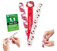 Hello Kitty Nail File 3 Pcs - 180/240 Grit Double Sided Emery Board for Teens & Adults - Nail Files for Acrylic, Gel & Natural Nails - Professional Manicure Tool for Salon & Home Use