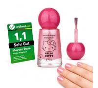 Hello Kitty Nail Polish Pink Glitter 9 ml - Vegan Nail Polish for Adults - Quick Drying & Long-Lasting Glitter Nail Polish - Dermatologically Tested, Gift Idea for Women