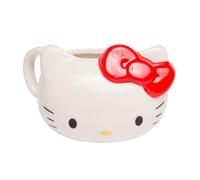 Hello Kitty Official Licensed Ceramic Amine Cartoon Cat Shaped Mug with Classic Red Bow, Office and School Desk Accessory and Gift | Paladone