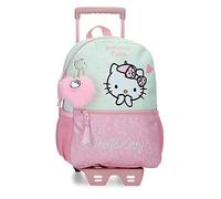 Hello Kitty Paris School Backpack with Pink Trolley 25x32x12 cms Polyester 9,6L
