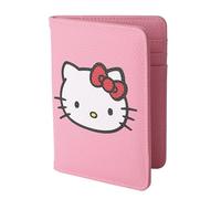 Hello Kitty Passport Holder - Officially Licensed Travel Cover, Cute Sanrio Gift, Hello Kitty Face Pink, Compact