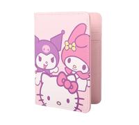 HELLO KITTY AND FRIENDS PASSPORT HOLDER, Pink Hello Kitty Friends